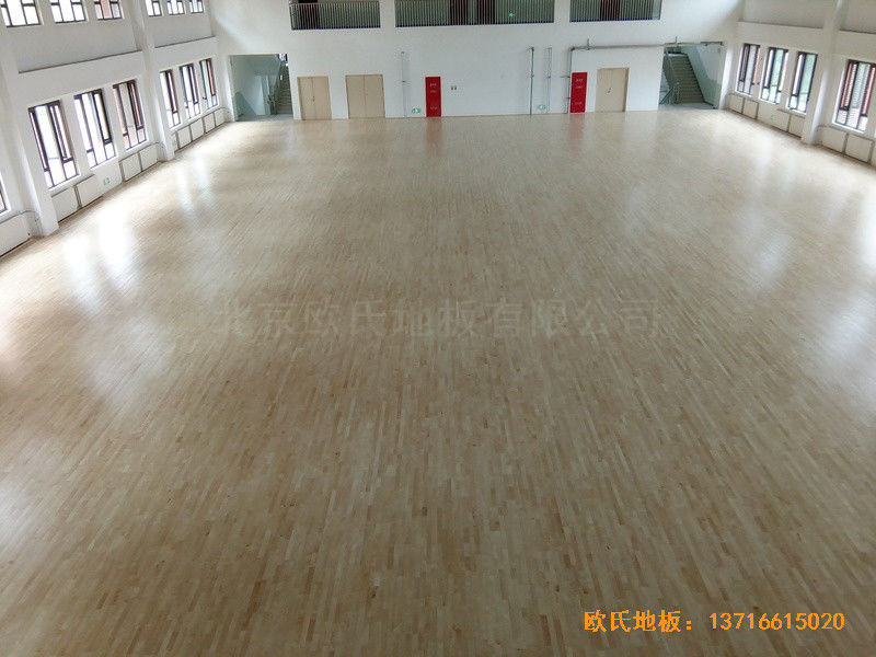 北京趙全營鎮天順小學體育館運動木地板鋪設案例5