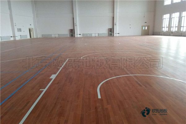 籃球館楓木運動木地板1
